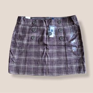 GAP Buttons and Plaid Skirt